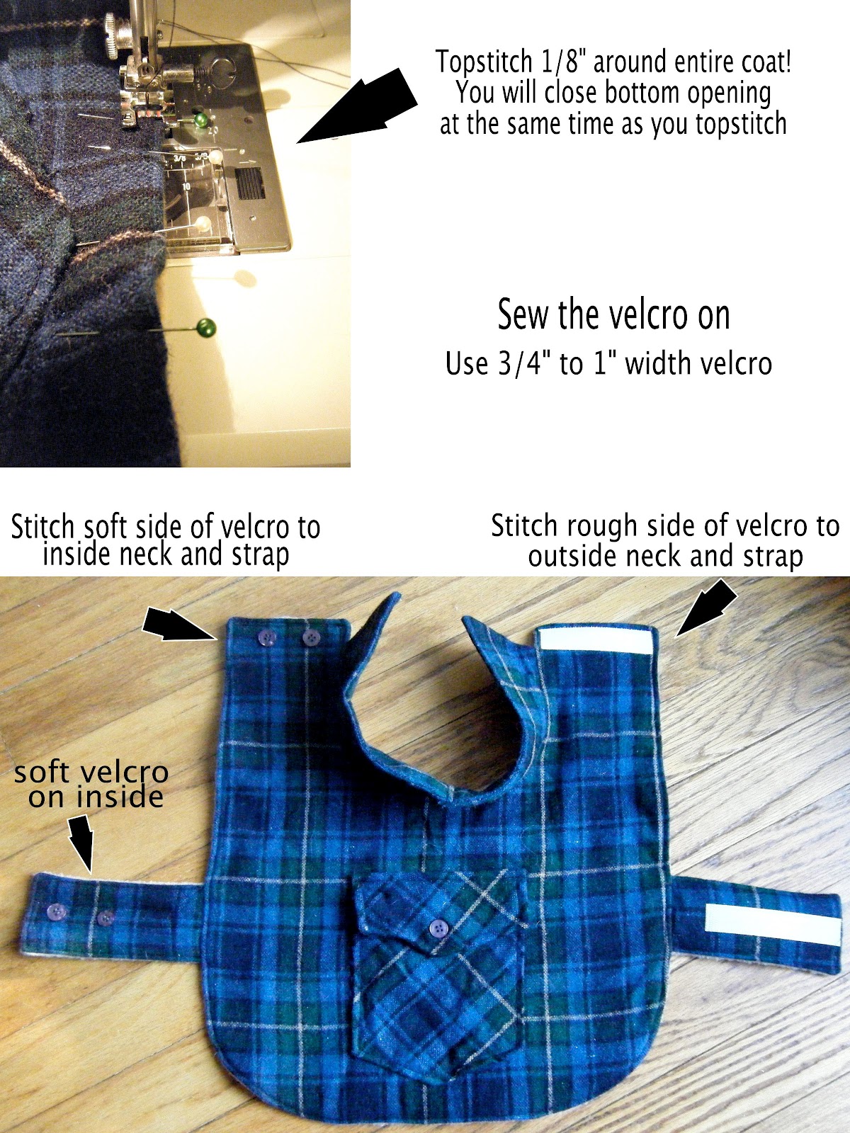 Sew DoggyStyle DIY Pet Coat Pattern Sewing it Together!