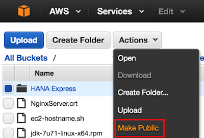 Installing HANA Express on AWS – Detailed Walkthrough Installing HANA Express on AWS – Detailed Walkthrough