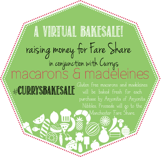 Anyonita Nibbles is raising money for Fare Share as part of the #CurrysBakeSale