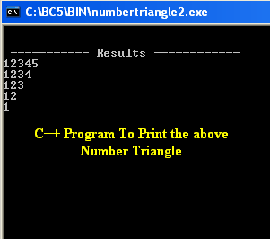 Program To Print 12345