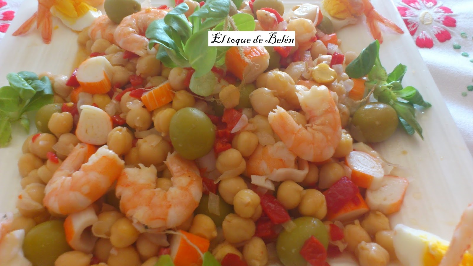 ENSALADA DE GARBANZOS El toque de Belén
