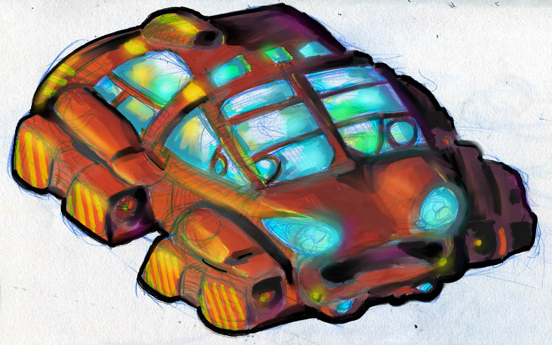 Flying Car Animation