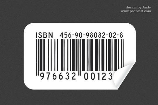 Barcode sticker PSD Barcode sticker PSD