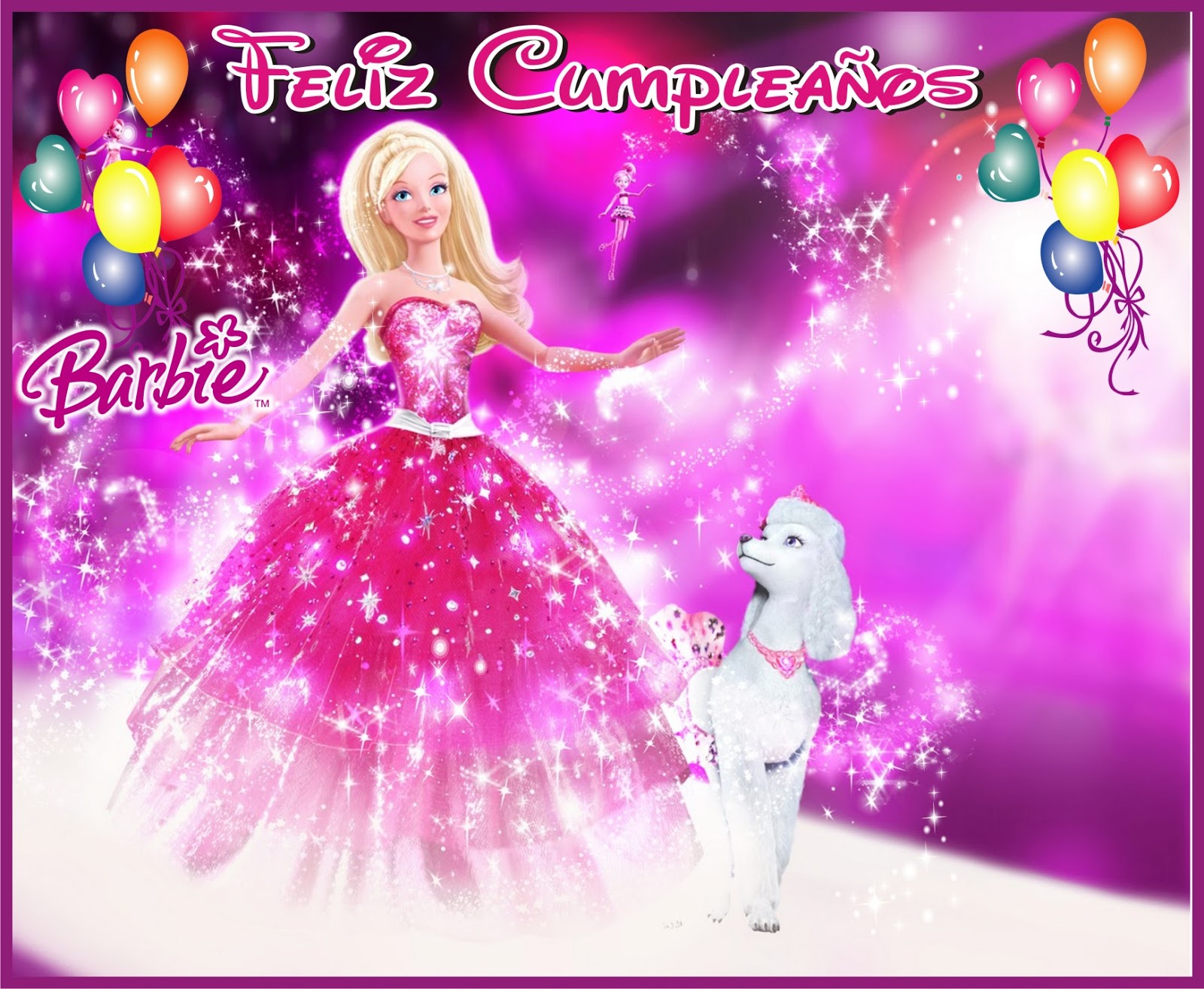 fondos fondo de barbie para cumpleaños fondos para cumpleanos
