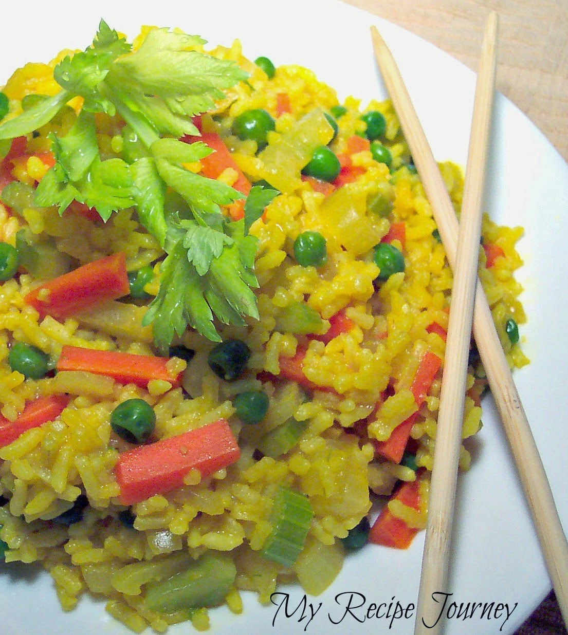 Super Easy Asian Yellow Rice