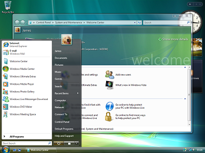 Windows Vista Xp Differences