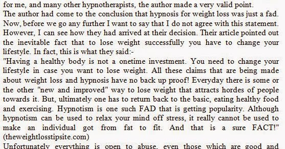 Artikel Bahasa Inggris Is Hypnosis For Weight Loss A Fad