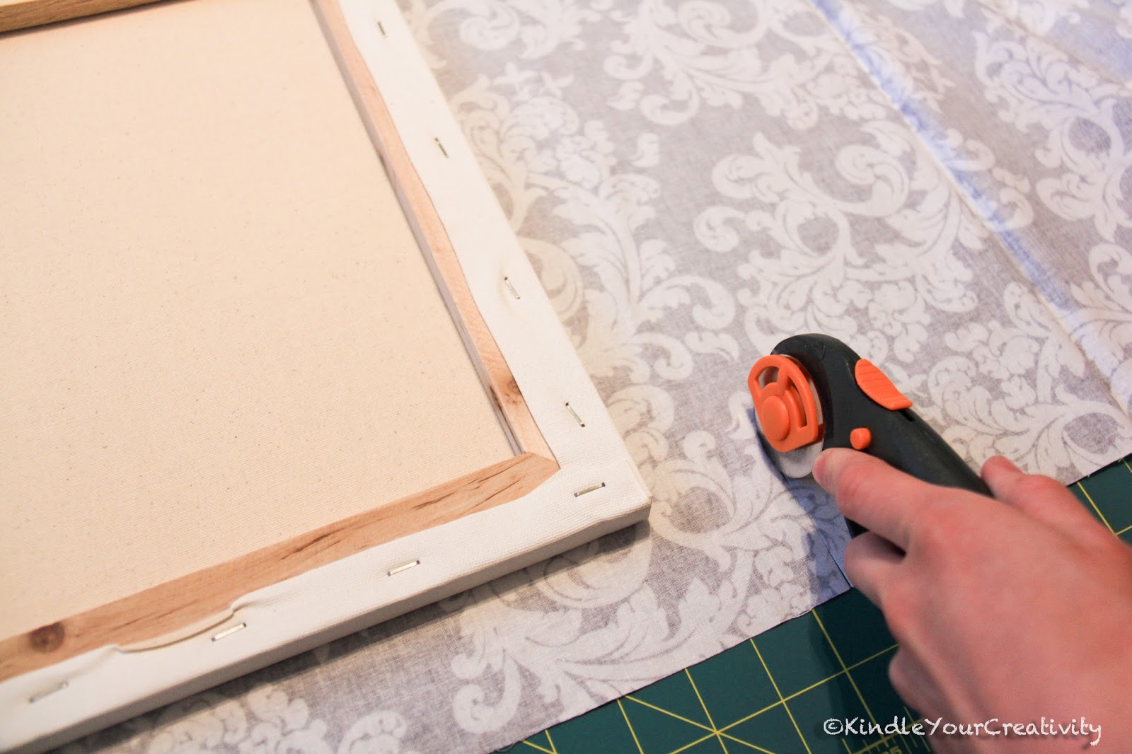 Kindle Your Creativity Covered Canvas and Framed Fabric