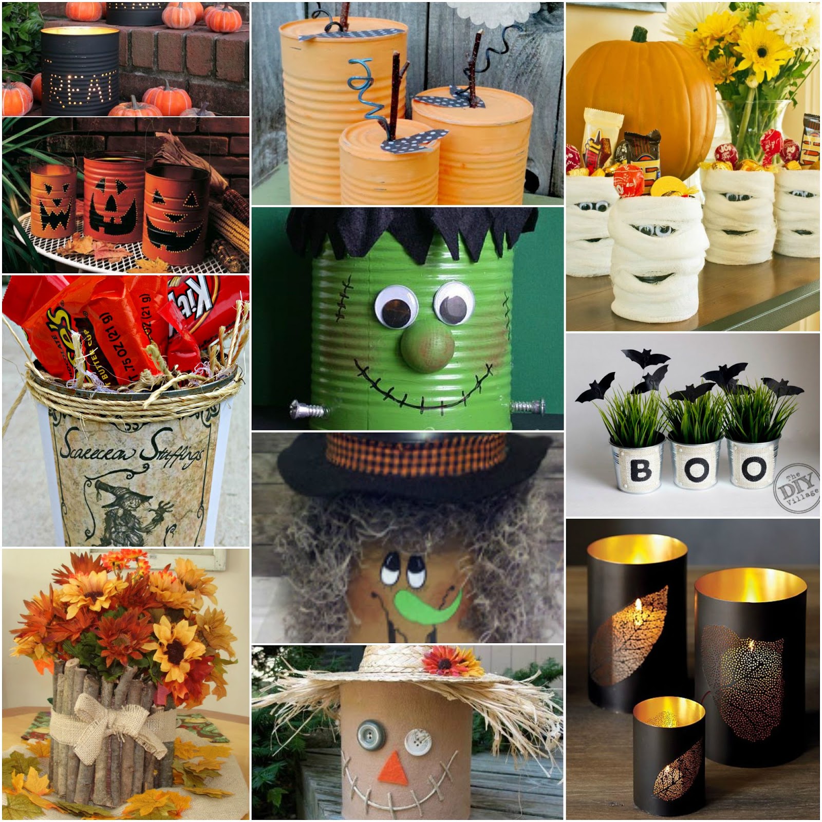 Halloween and Fall Tin Can Upcycles for Kids and Adults Redo It