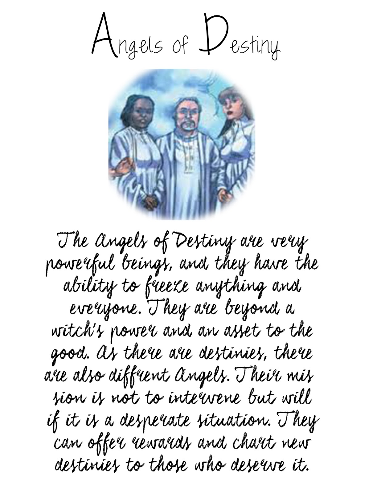 BOOK OF SHADOWS PAGES;CHARMED;SUPERNATURAL;SALEM;LOST GiRL Angels Of