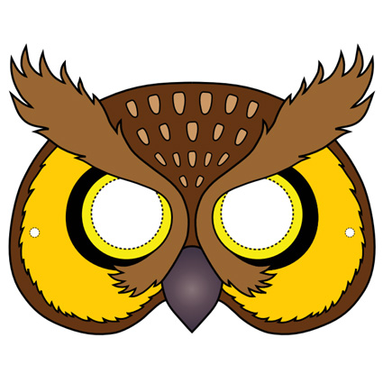  Owl Mask Printable