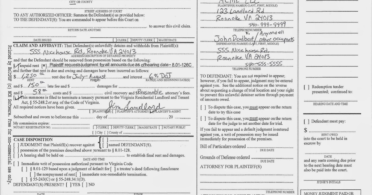 real estate investors of virginia how to fill out a summons for form va 4 how to fill out