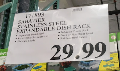 Deal for the Sabatier Stainless Steel Expandable Dish Rack at Costco