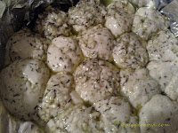 Cover the balls with the garlic n thyme dip