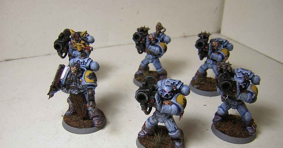 Warhammer 40k Orks (and more): Space Wolf Long Fangs Complete!