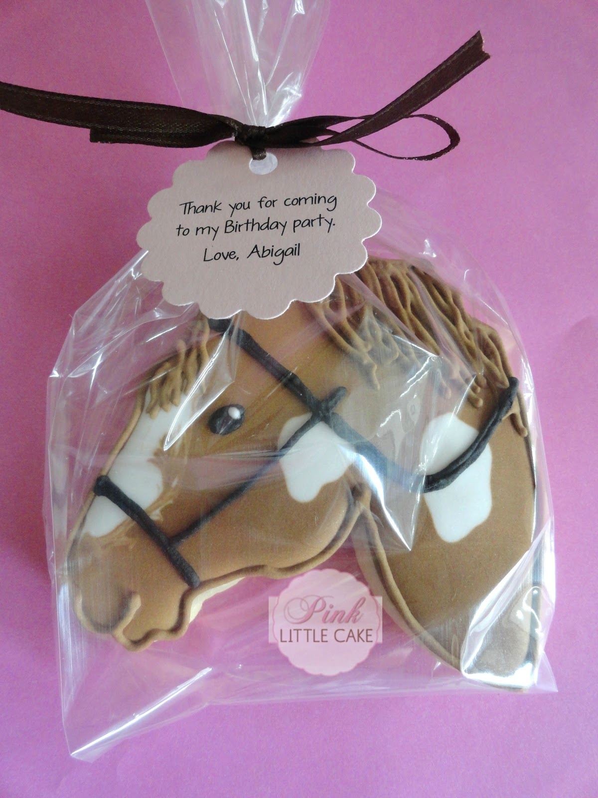 Pink Little Cake Horse Cookies