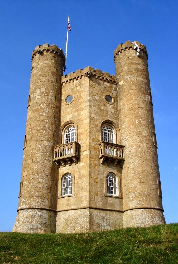 Highest little castle in the Cotswolds, England