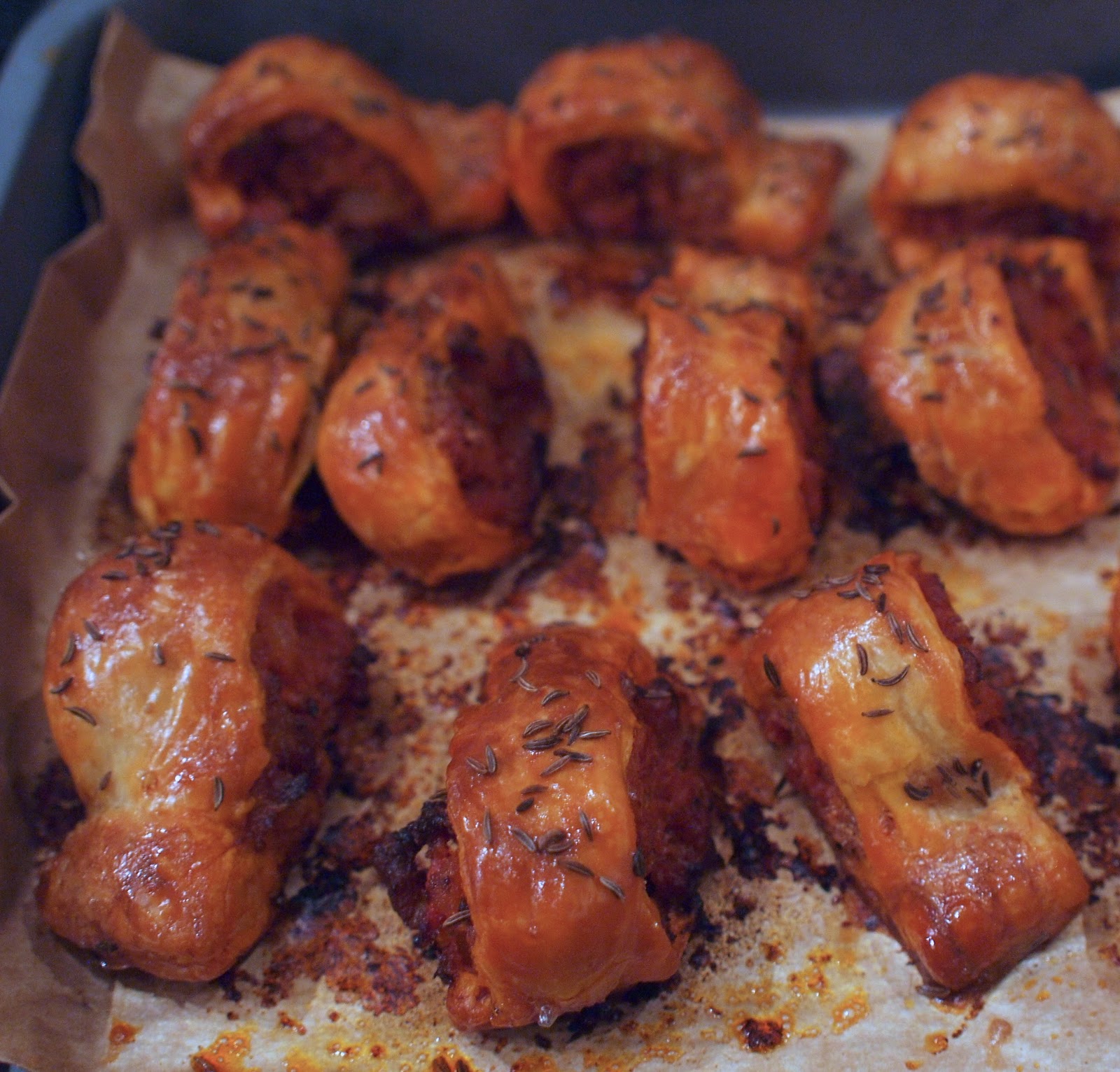 The Renaissance Girl Cooks... Chorizo and Fennel Seed Sausage Rolls