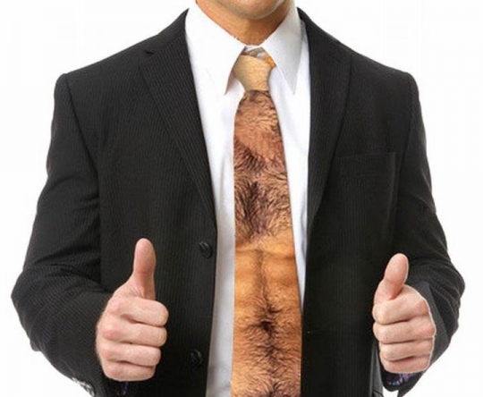 brusthaar krawatte