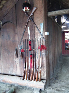 Tribal weapons at the Morung.