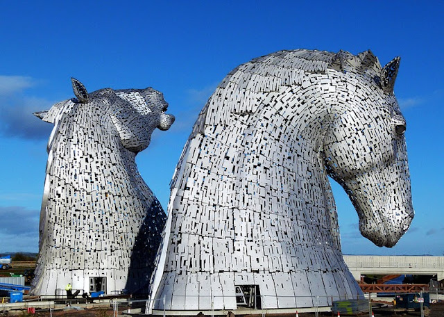 The Kelpies: los caballos gigantes de Falkirk, Escocia