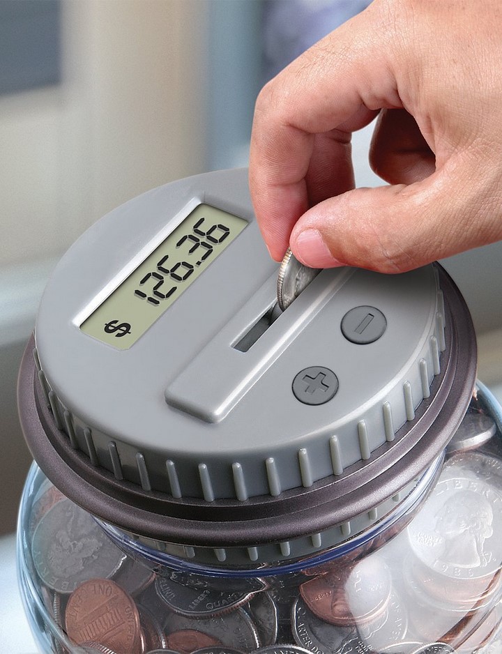 Piggy Bank with Automatic Digital Money Counter Spicytec