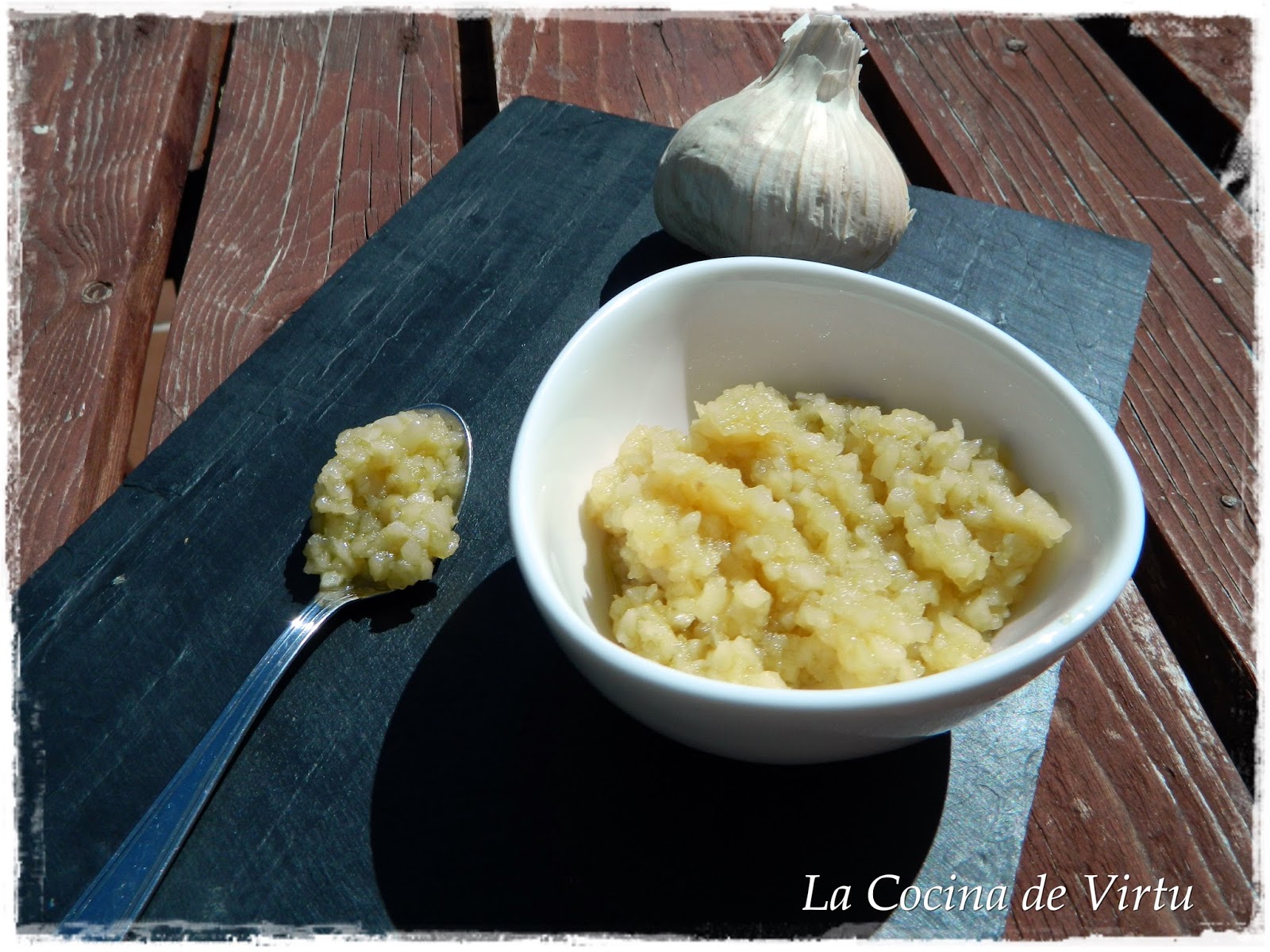 La cocina de Virtu Ajos caramelizados al microondas