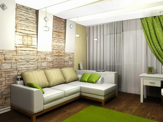 Multifunctional Living room design Living room with a place to sleep
