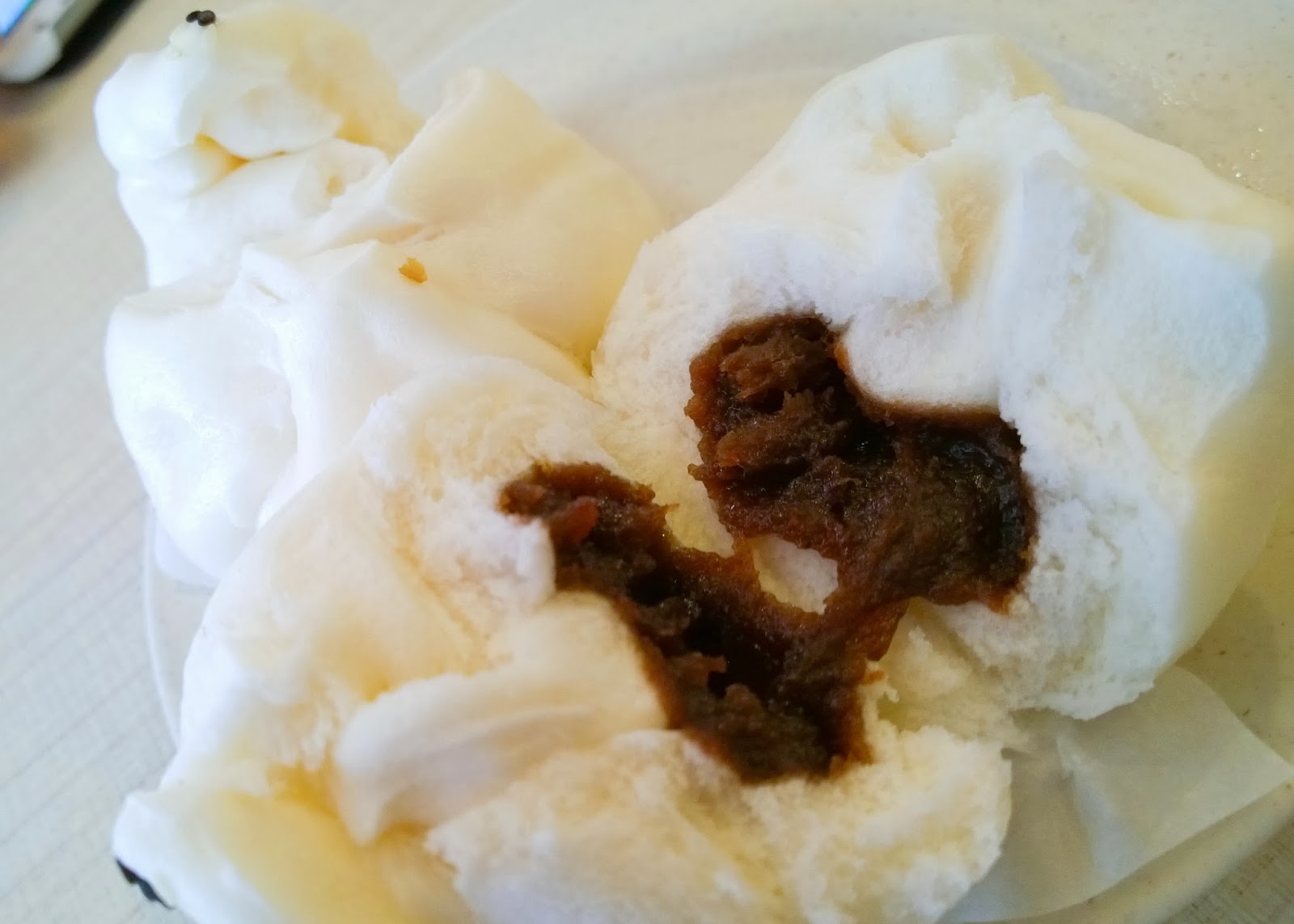 bun with red bean paste bun with red bean paste