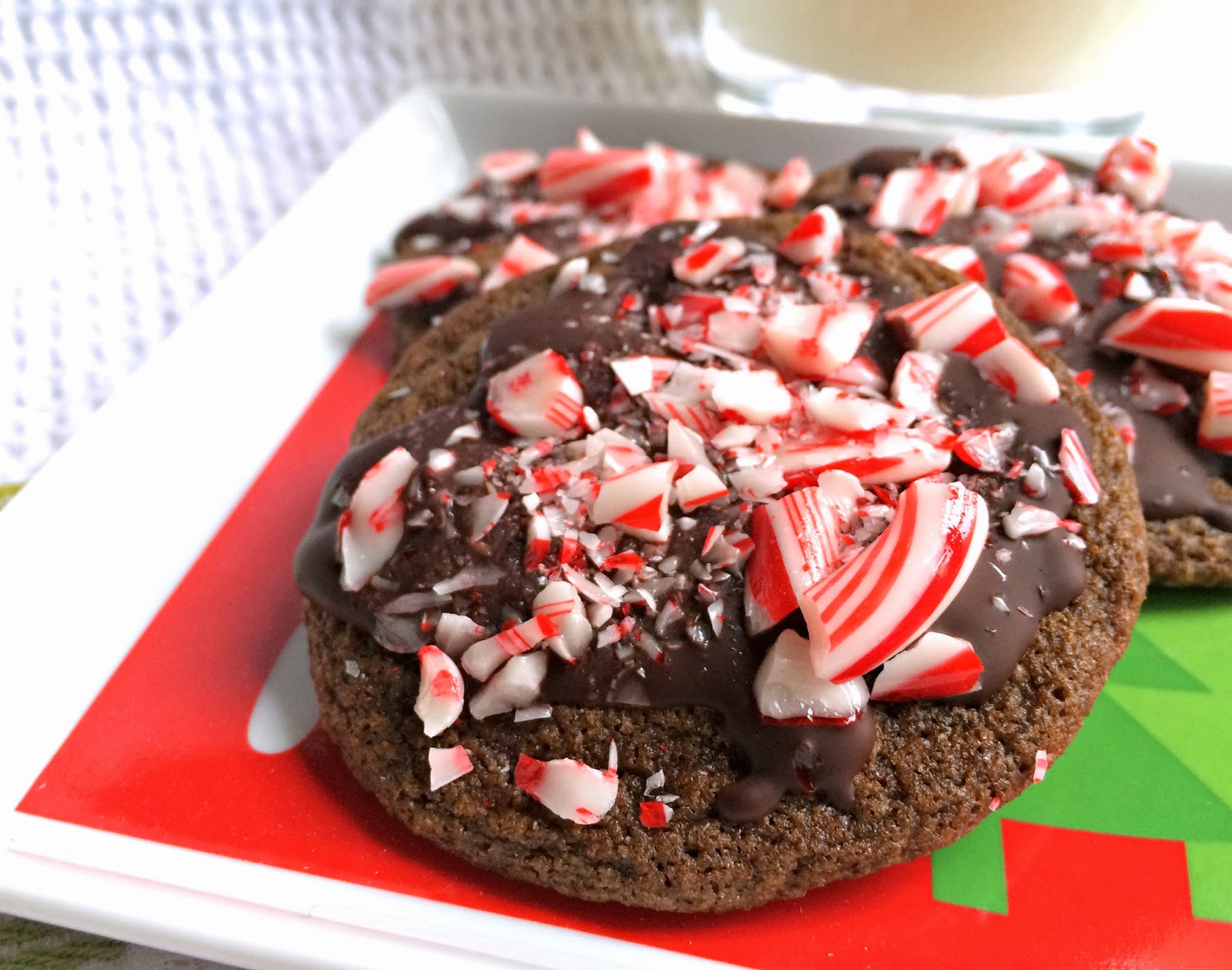 A Squared Holiday Baking Dark Chocolate Peppermint Cookies