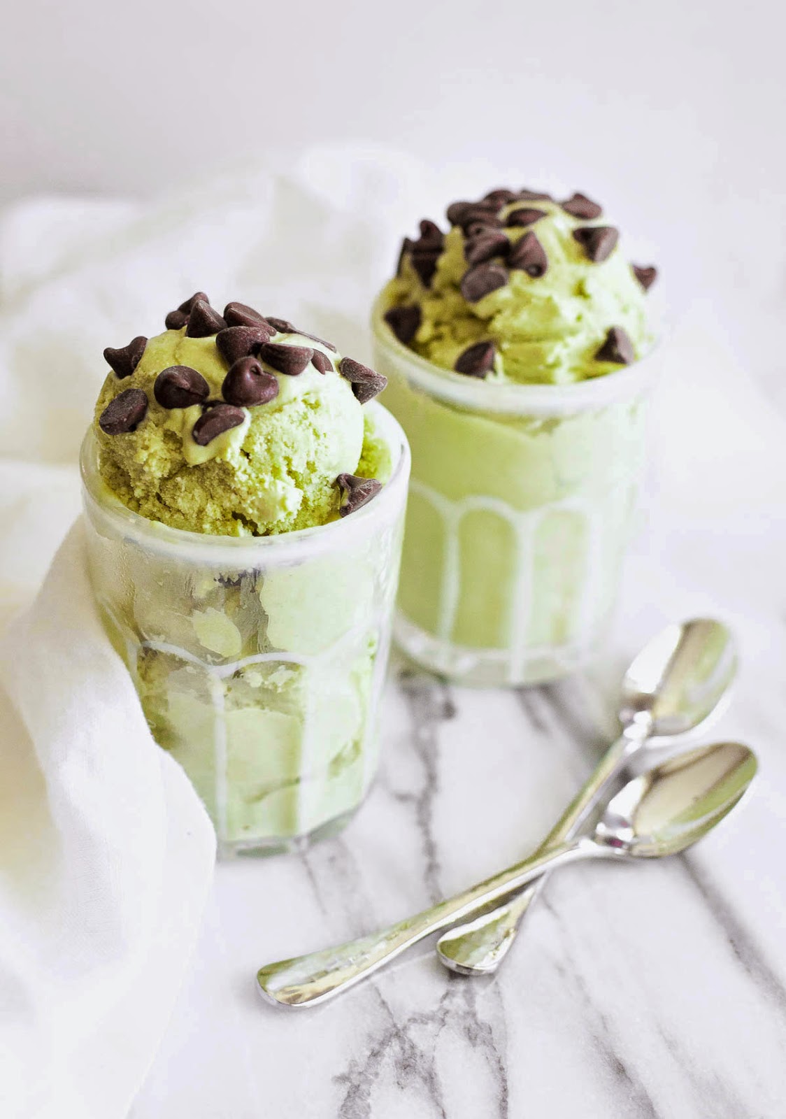 Matcha Avocado Ice Cream | acalculatedwhisk.com