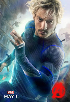 Aaron Taylor Johnson as Quicksilver in new Avengers Age of Ultron poster