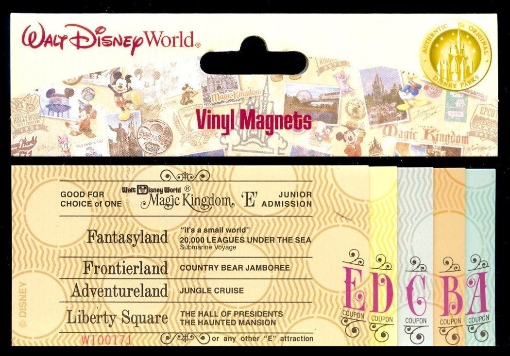 Error on WDW Vintage Ticket WDWMAGIC Error on WDW Vintage Ticket WDWMAGIC