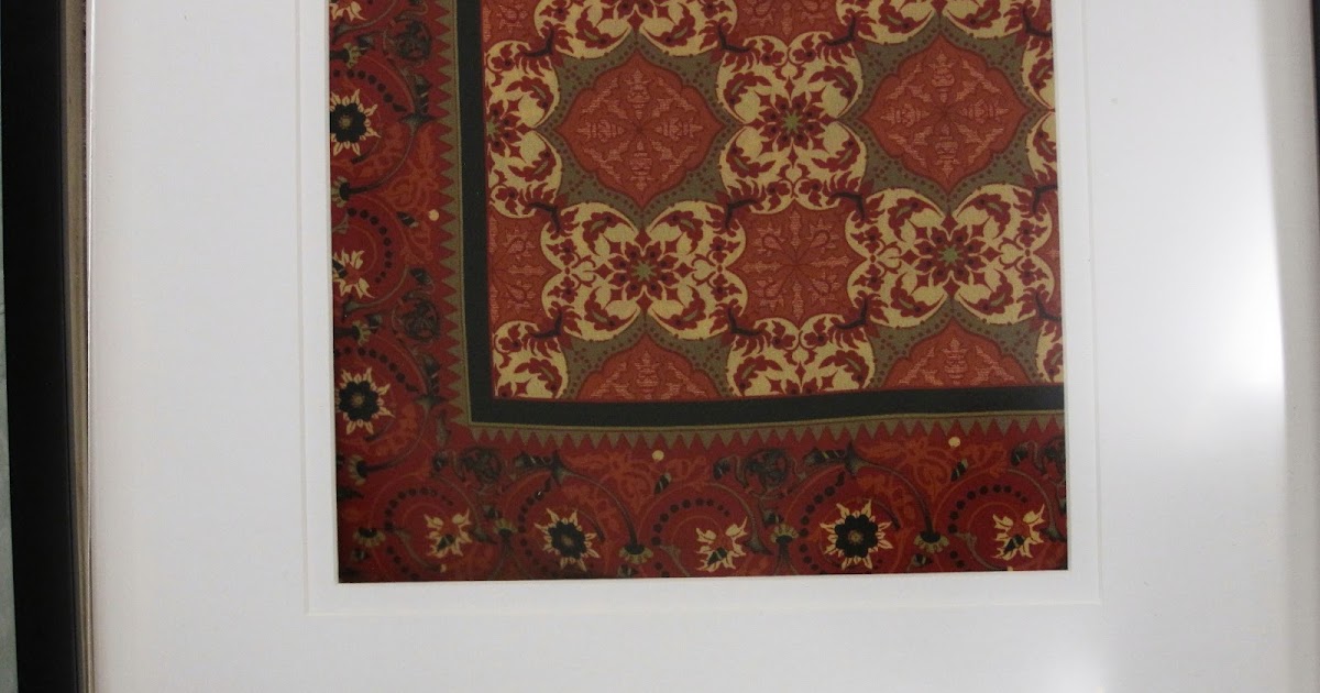 Simple Details inexpensive framed fabric...