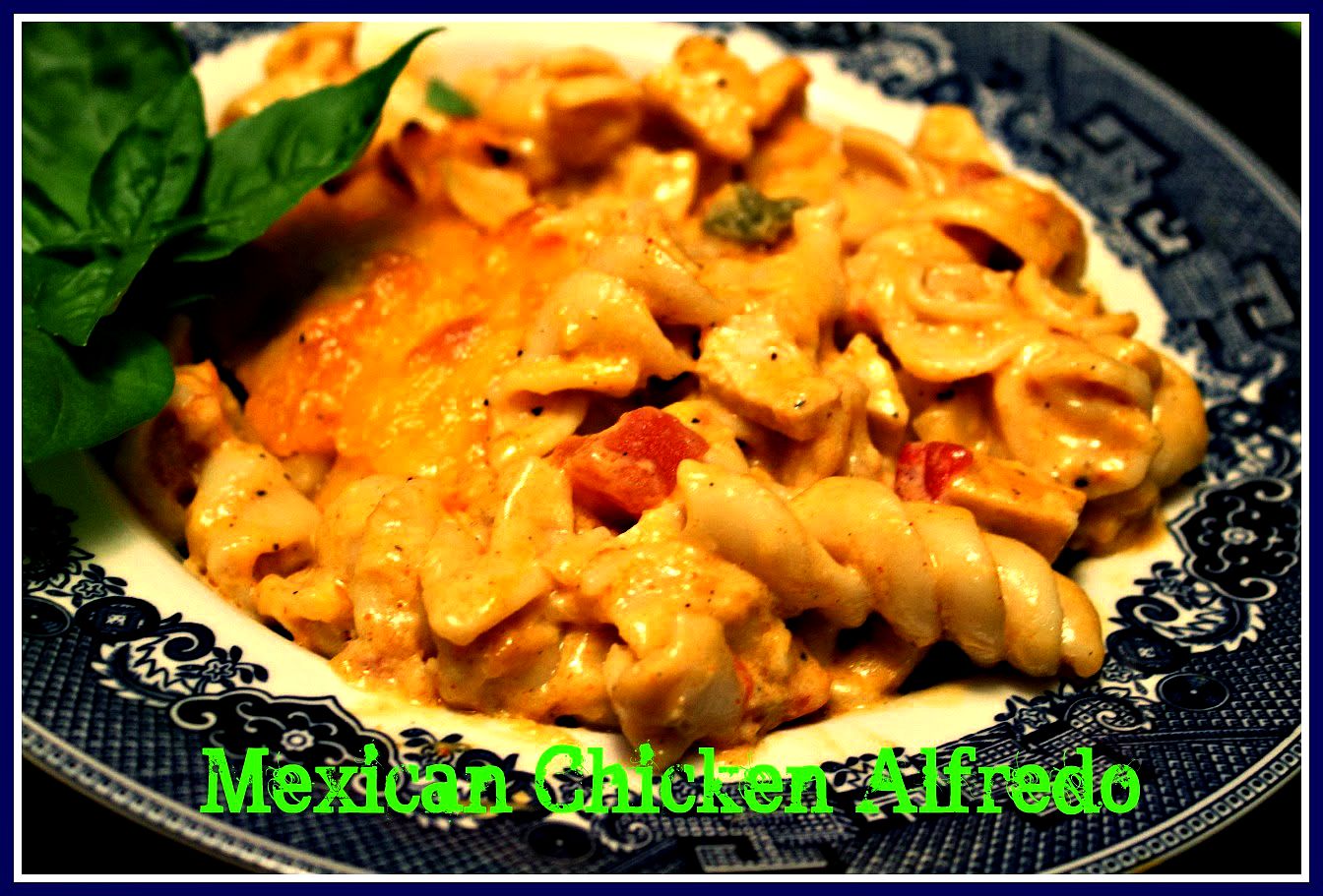 Sweet Tea and Cornbread Mexican Chicken Alfredo!