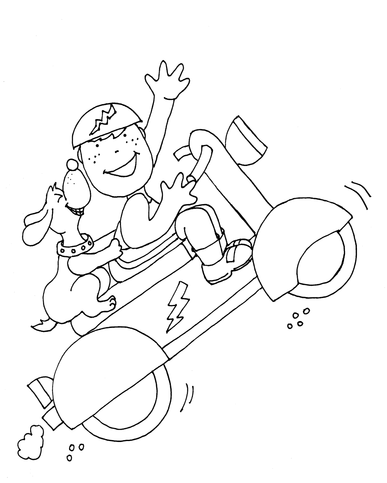 Free Dearie Dolls Digi Stamps: Wheelie!