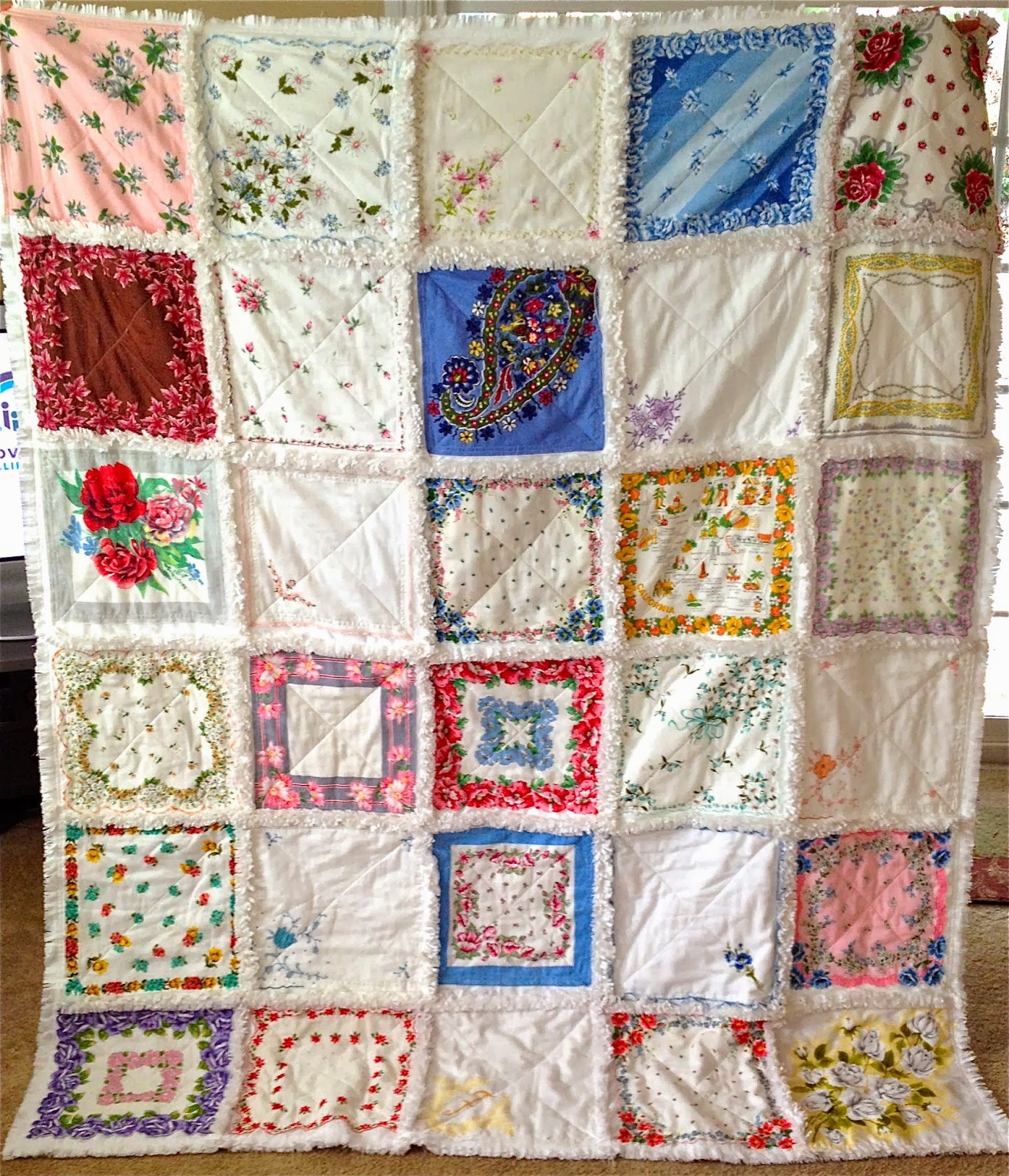 ZeedleBeez 3 Reasons Why Hankies Make Beautiful Rag Quilts