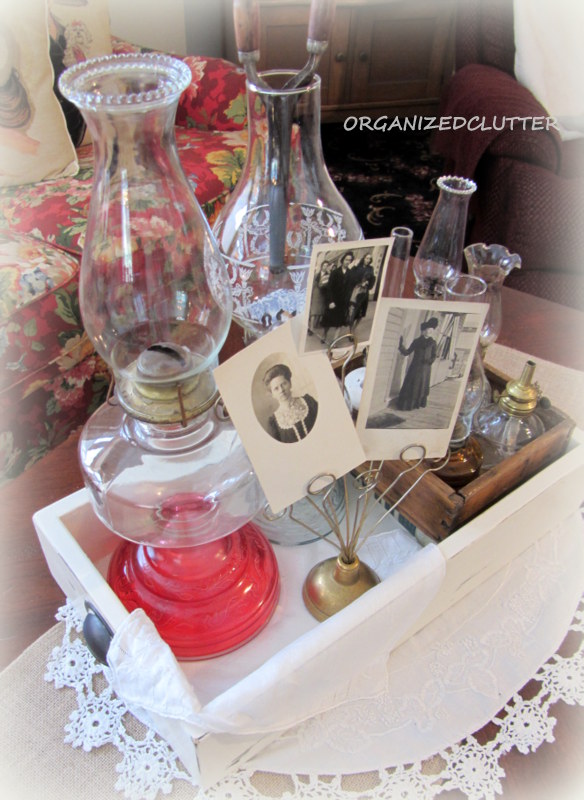 Decorating with Collections Oil Lamps Organized Clutter