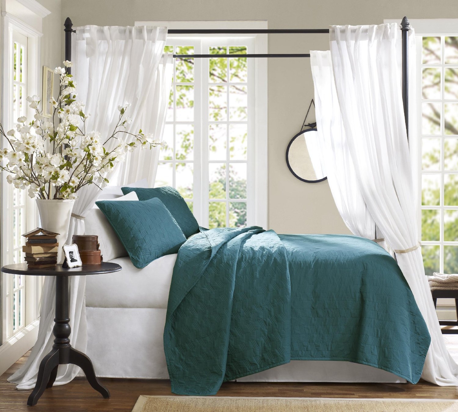 Peacock Themed & Peacock Colored Comforter and Bedding Sets