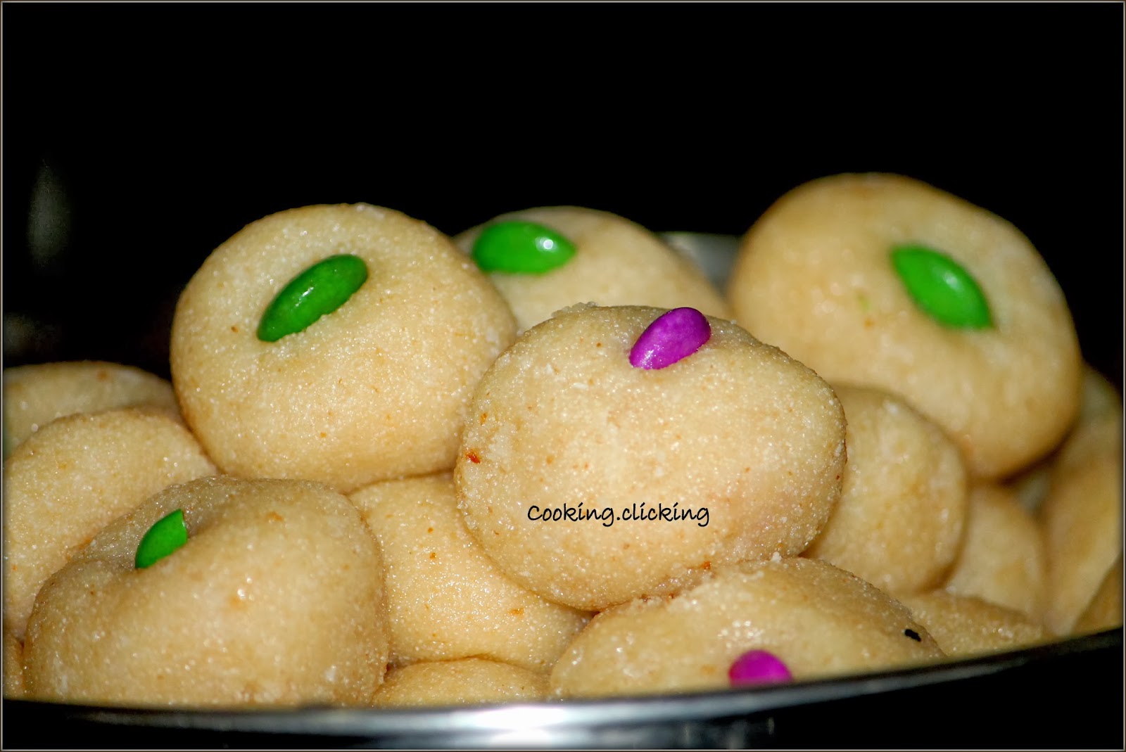 My Passion for cooking Orange flavoured Rava coconut Laddu