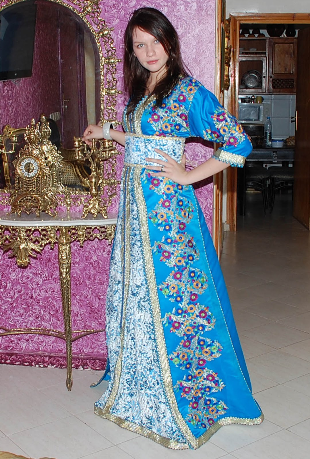 vente caftan traditionnel Marocain 20132014 new caftan maghrebi 2014