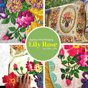 'Lily Rose' Applique Wall Hanging