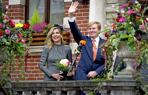 Queen Maxima and King Willem-Alexander of The Netherlands visit the former mine region in Limburg