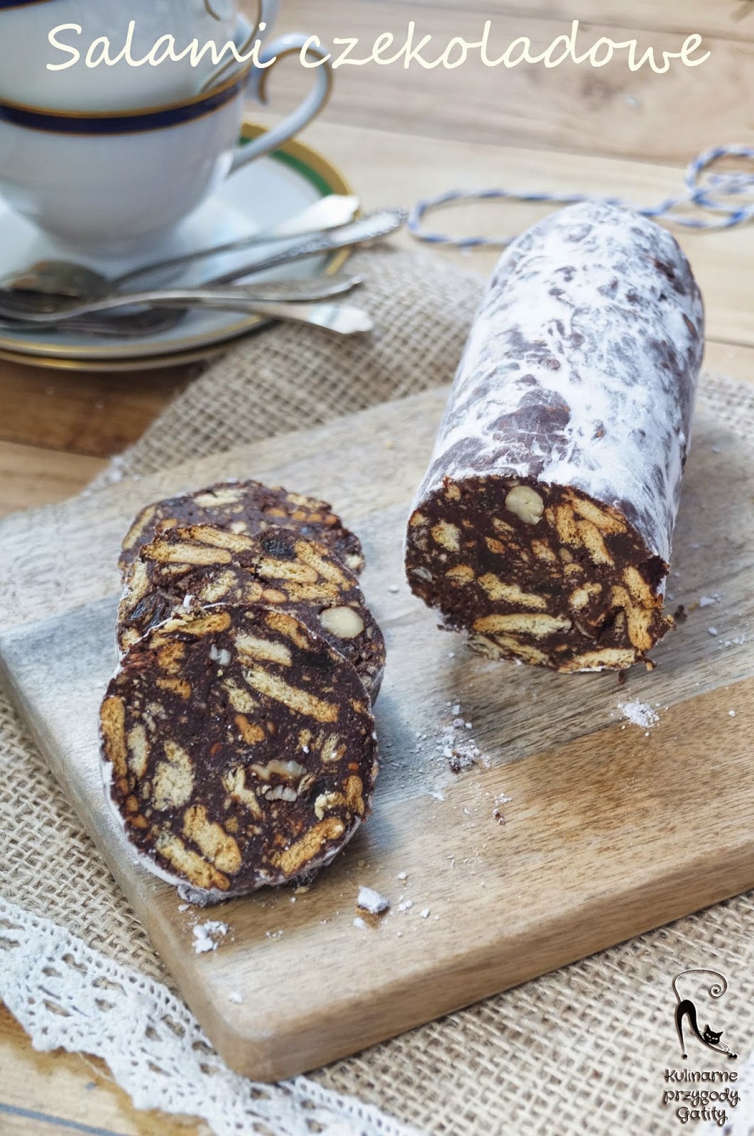 Czekoladowe salami z orzechami, czyli blok czekoladowy Kulinarne