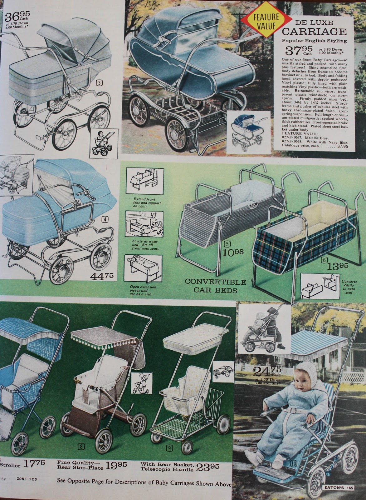 vintage baby car bed