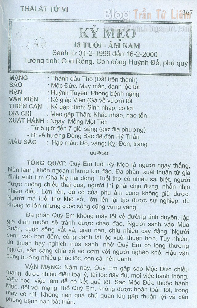 XEM TỬ VI TUỔI KỸ MÃO 1999 NĂM 2016 DƯƠNG NAM XEM TỬ VI TUỔI KỸ MÃO 1999 NĂM 2016 DƯƠNG NAM