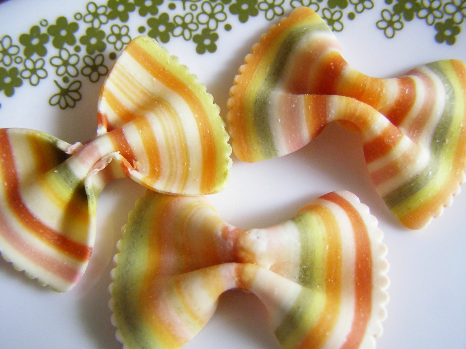 rainbow bowtie pasta