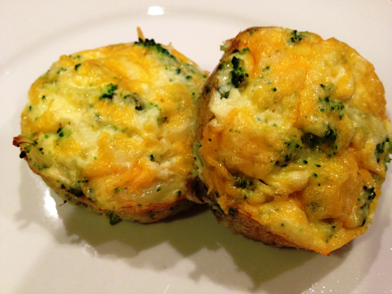 Lex's Life Broccoli and Cheese Mini Egg Omelets