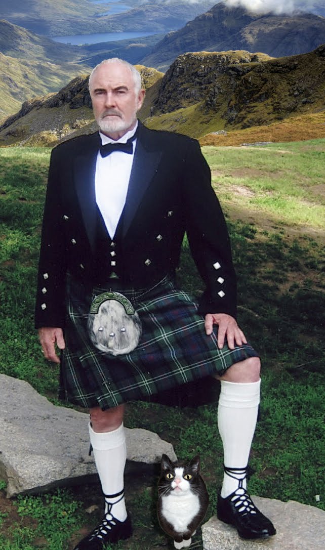 a man in a kilt