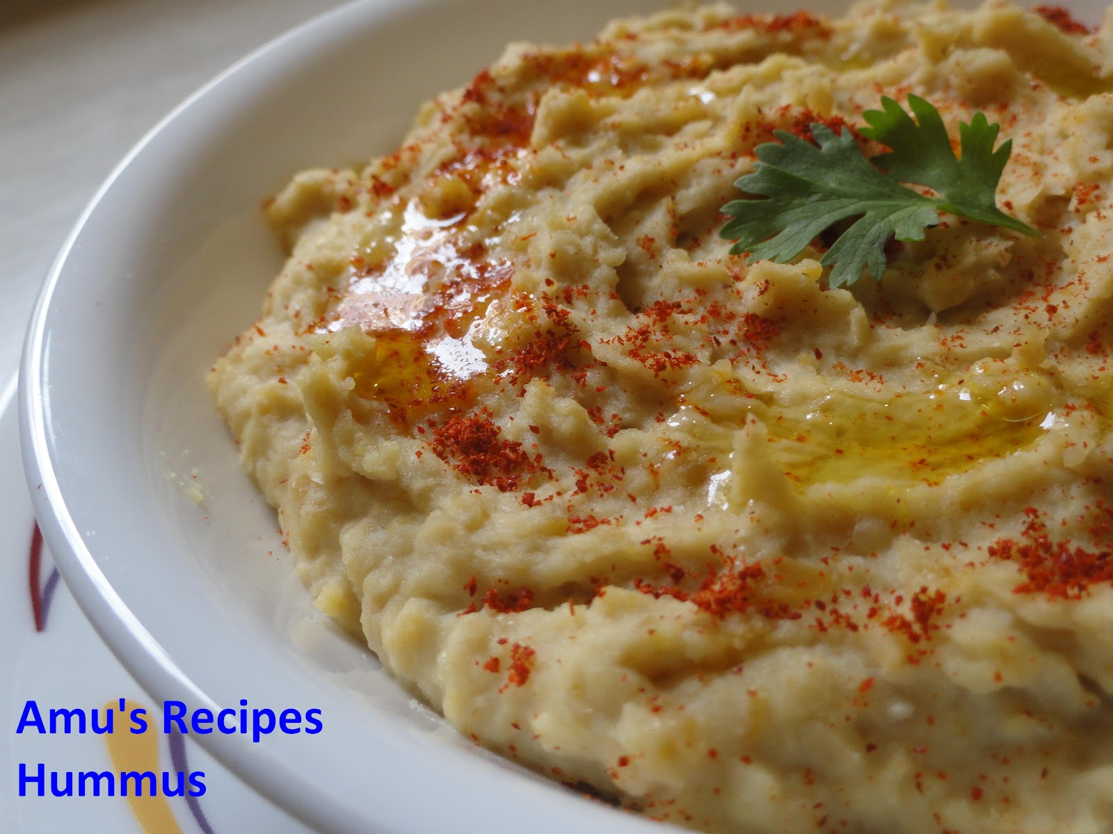 AMU'S RECIPES Hummus